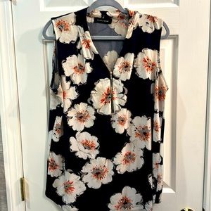 Flowered Sleeveless Ivana Trump